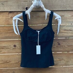 Black "Z Supply" Bustier Tank